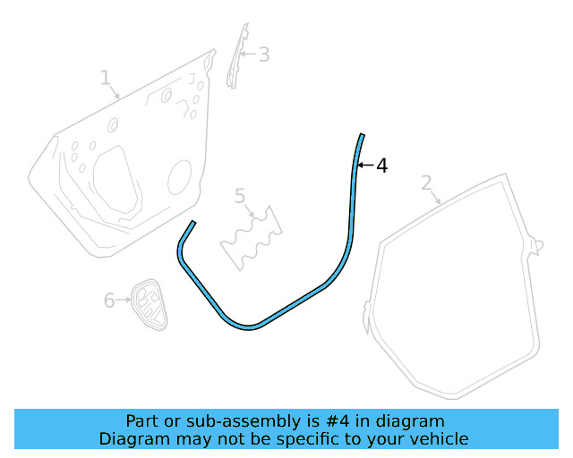 Seal Strip 3G8-839-701-B-5AP - View 3