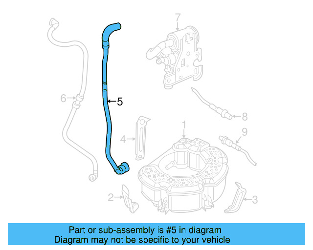 Breather Tube 5C0-201-160-A - View 12