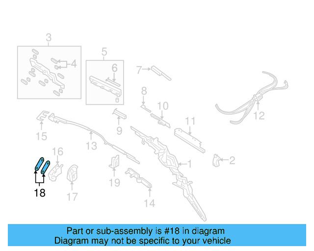 Latch Cover Spacer 1Q0-871-107-B - View 3