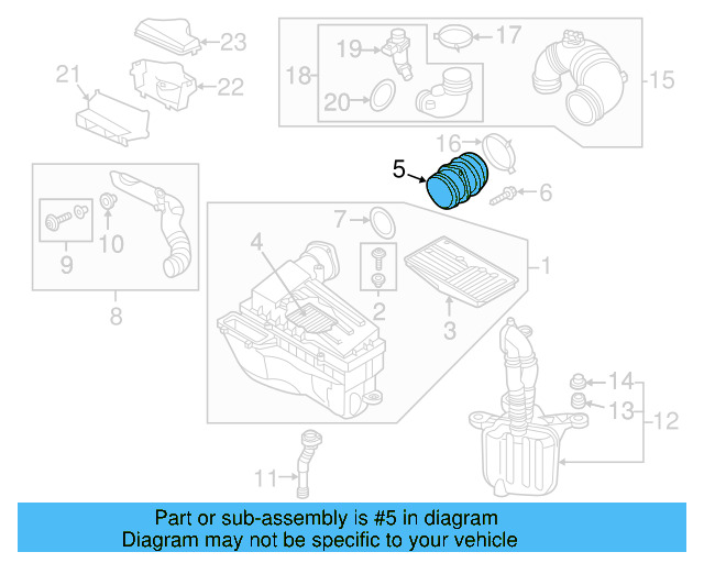 Air Mass Sensor 03L-906-461-A - View 6