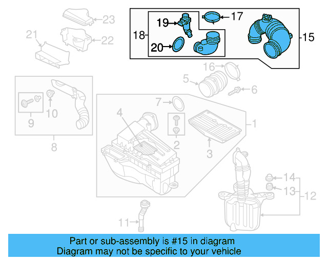 Inlet Duct 1K0-805-971-C-9B9 - View 102