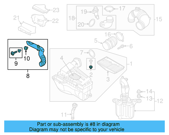 Intake Pipe 5Q0-129-565-K - View 3