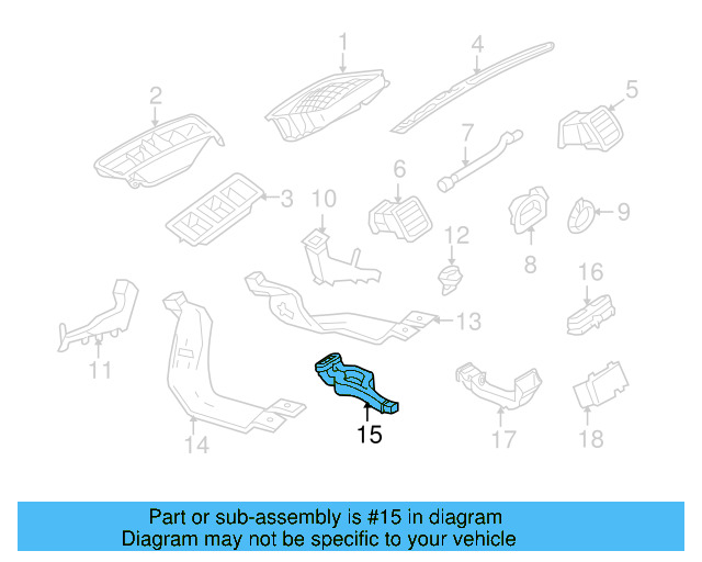 Center Duct 5M0-819-633 - View 18