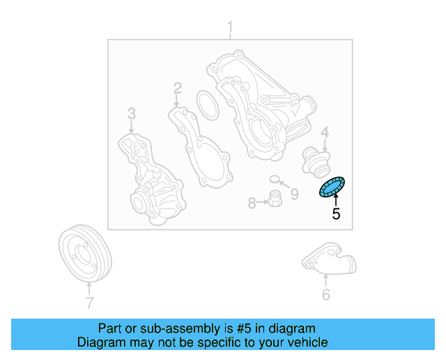 Engine Water Pump Housing O 038-121-119-B - View 9