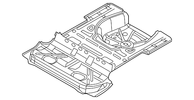 Rear Floor Pan 1Q0-813-115-A - View 2