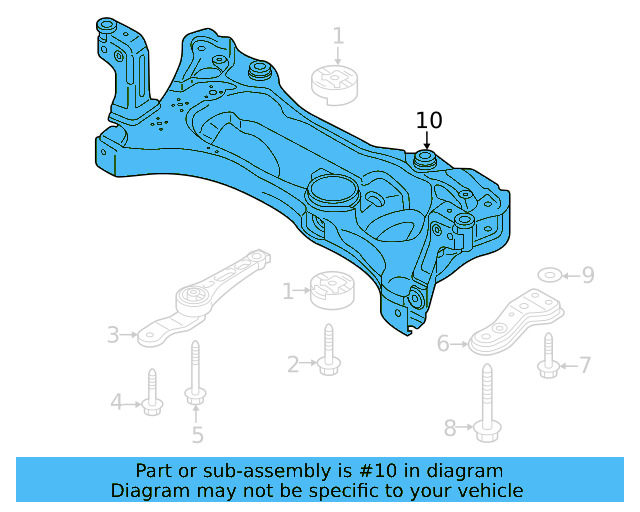 Engine Cradle 5WA-199-315-F - View 11