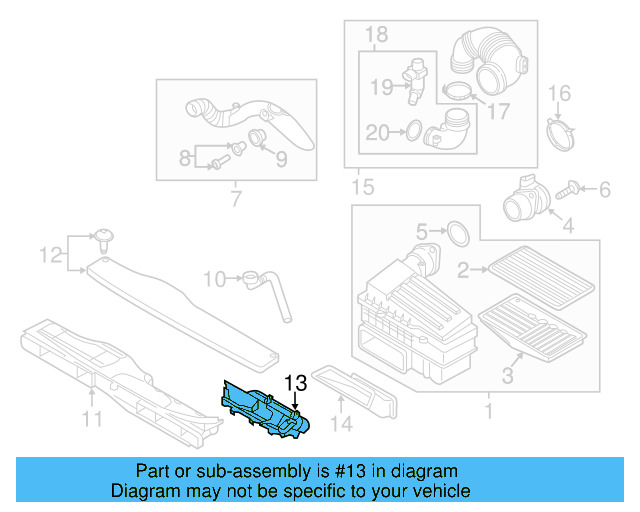 Intake Duct 5QM-129-618 - View 12