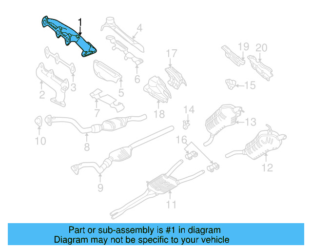 Exhaust Manifold 078-253-032-BA - View 10