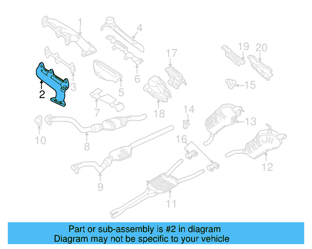 Exhaust Manifold 078-253-031-BA - View 7