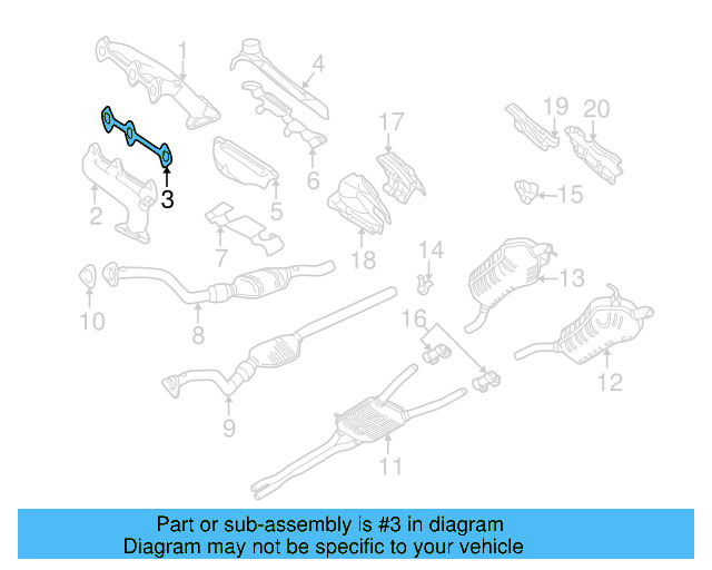 Manifold Gasket 078-253-039-G - View 3