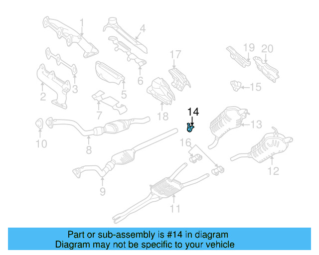 Muffler Bracket 8E0-253-144-J - View 5