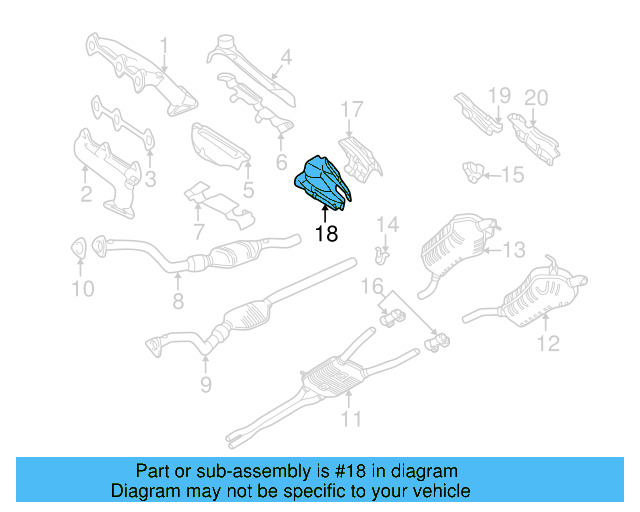 Heat Shield 8D0-804-165-A - View 3