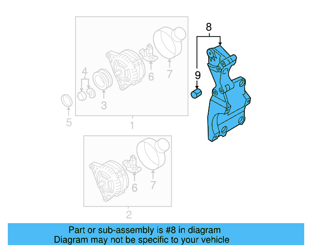 Mount Bracket 038-903-139-AF - View 4