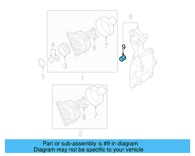 Mount Bracket Sleeve 038-103-139-A - View 10