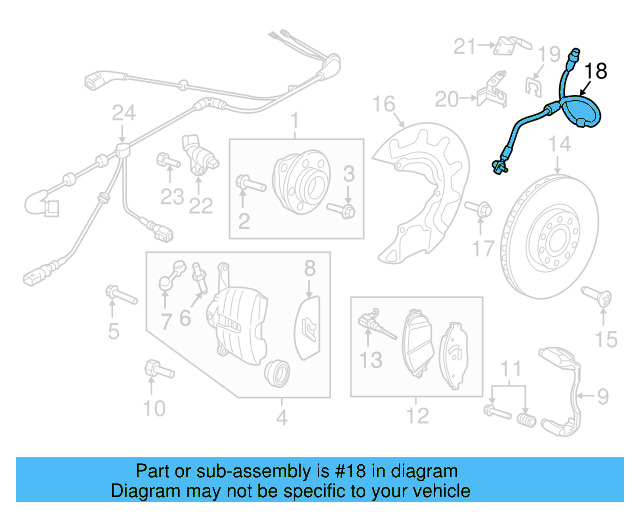 Brake Hose Bracket 5Q0-611-846-B - View 25