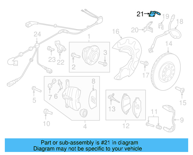 Brake Hose Bracket 5Q0-611-846-B - View 23