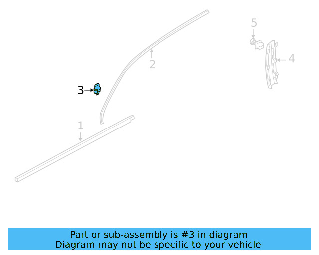 Frame Molding Clip 3C0-837-975 - View 17