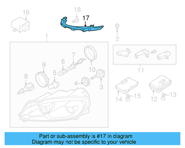 Headlamp Assembly Bolt N-910-953-01 - View 44