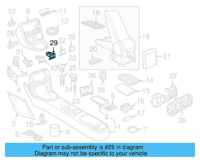 Hazard Switch 5C5-953-509-B-ICX