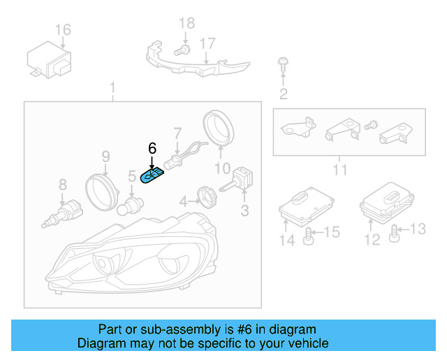 O'head Lamp Bulb N-017-753-10 - View 17