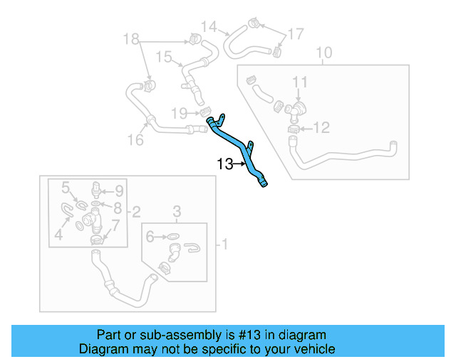 Connector Tube 1K0-121-070-CM - View 13