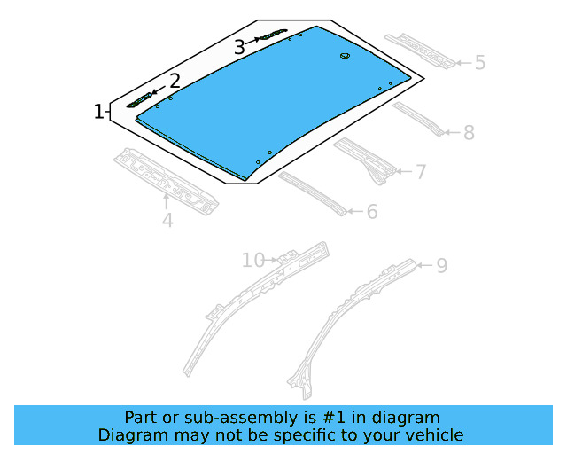 Roof Panel 2GJ-817-101 - View 4