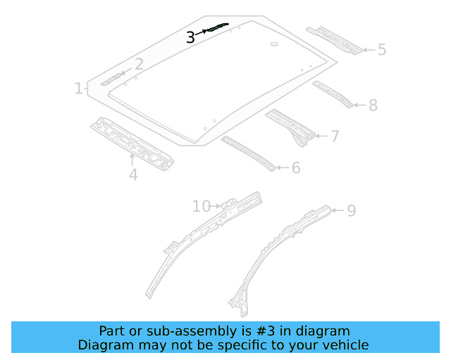 Roof Panel Bracket 2GJ-817-906