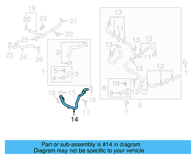 Tube Assembly 03L-122-157-H - View 6