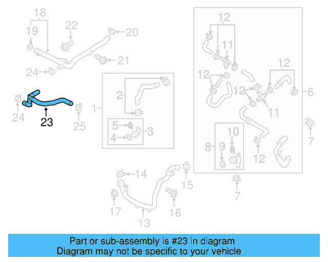 Connector Hose 5C0-122-058-A - View 4