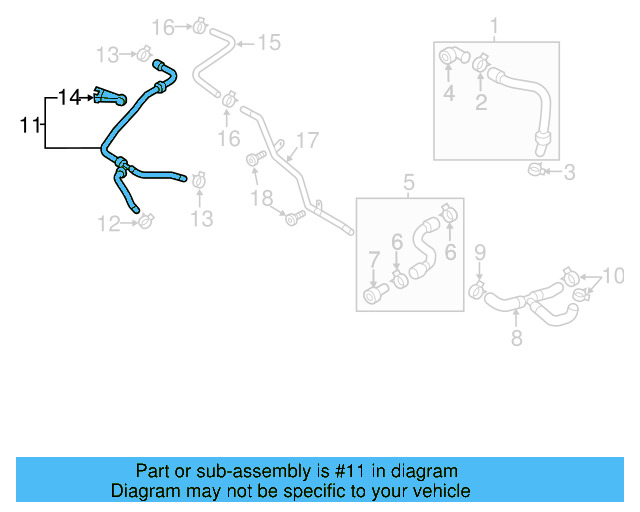 Reservoir Hose 5C0-122-109-D - View 6