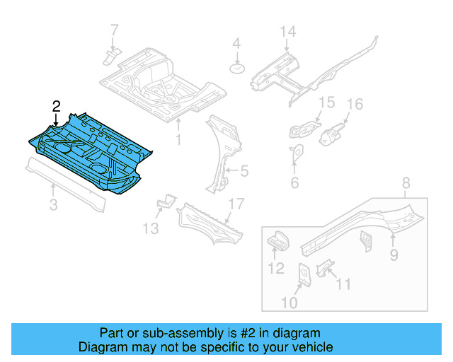 Floor Pan 1K5-813-111-D - View 7