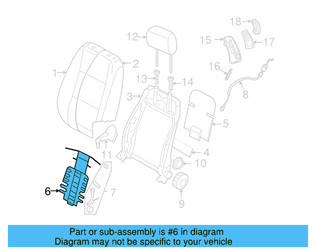Lumbar Support 1K0-881-879-L - View 5