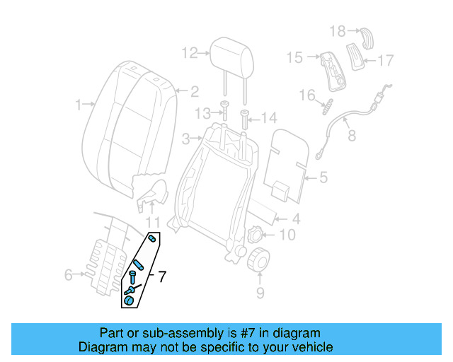 Lumbar Support Hardware Kit 1K0-898-955 - View 5