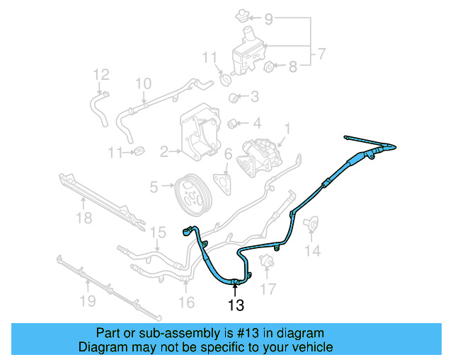 Pressure Hose 3D1-422-893-J - View 3