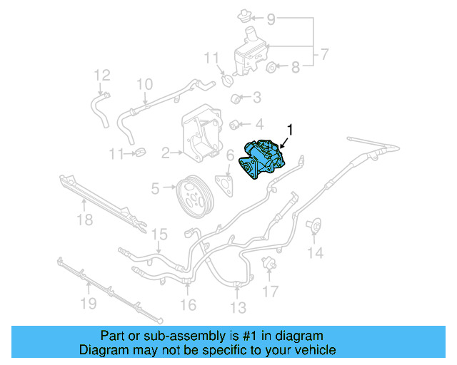 Power Steering Pump 3D0-422-154-G - View 3