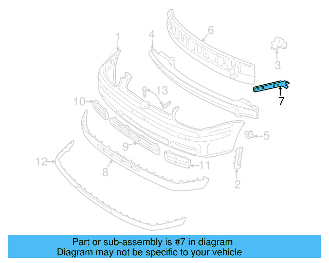 Guide Bracket 1E0-807-183 - View 3