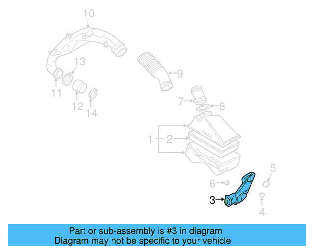 Intake Pipe 1J0-129-609-B - View 8