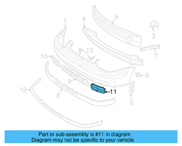 Air Grille 1E0-853-665-01C - View 3