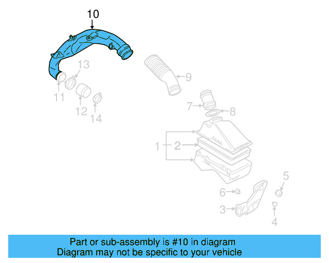 Air Inlet Hose 1J0-129-654-AR - View 4