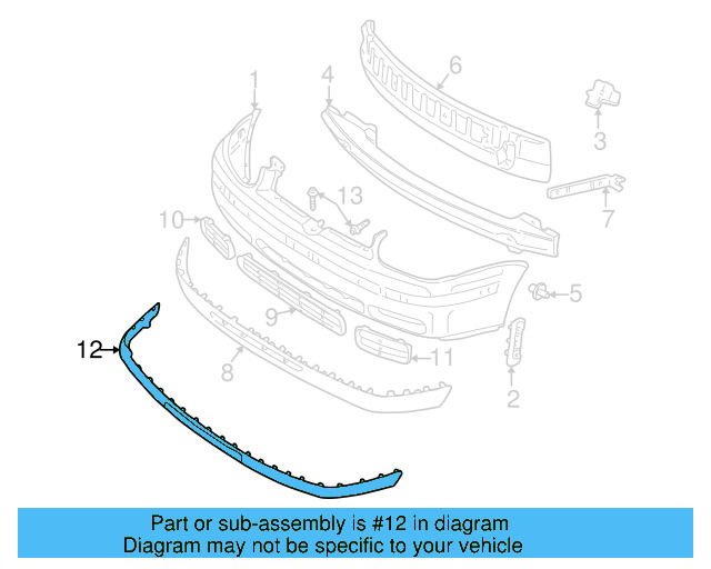 Molding (Unpainted) 1em807719gru - View 3