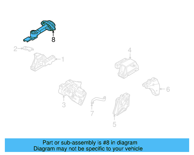 Rear Support 1J0-199-851-AB - View 7