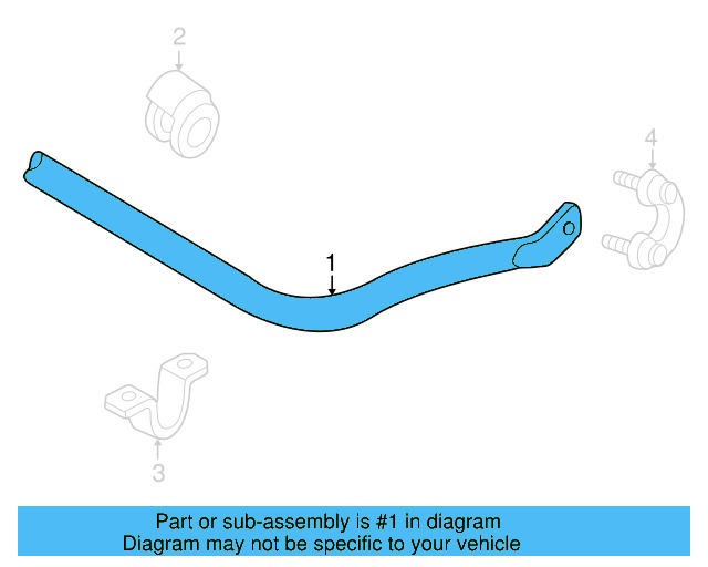 Stabilizer Bar 8D0-411-309-L - View 5