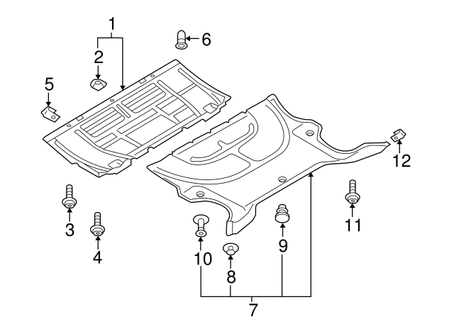 Fender Liner Screw N-907-750-01 - View 18