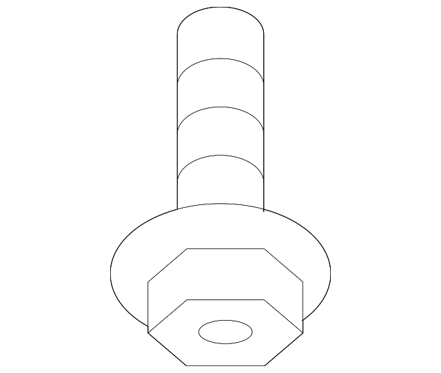 Front Shield Bolt WHT-001-136 - View 2