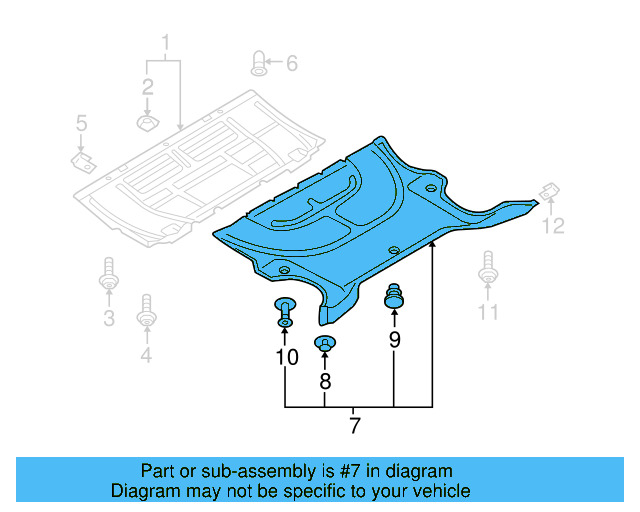 Rear Shield 3D0-825-236-AA - View 4