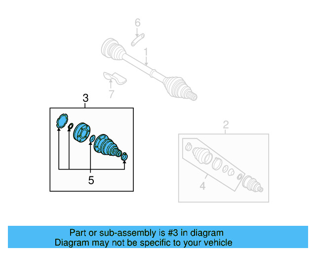 Inner Joint Assembly 1K0-498-103-X - View 9