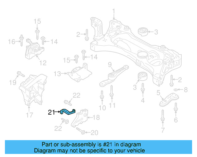 Rear Support Support Bracket 1K0-199-359-E - View 46