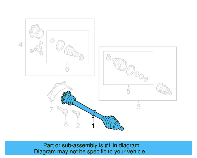 Axle Assembly 5Q0-407-762-AX - View 12