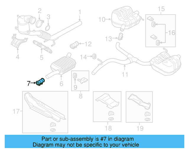 Muffler & Pipe Clamp 1K0-253-141-T - View 12