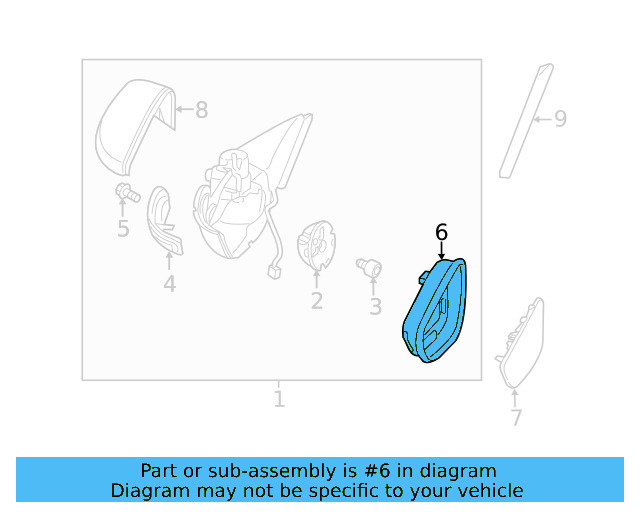 Inner Trim 1K8-857-601-A-9B9 - View 7